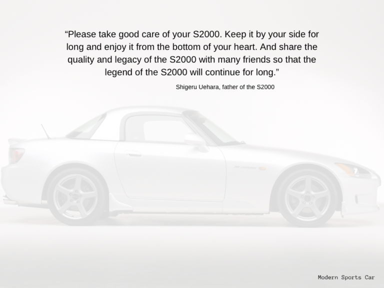 A Final Word From Shigeru Uehara To S2000 Owners